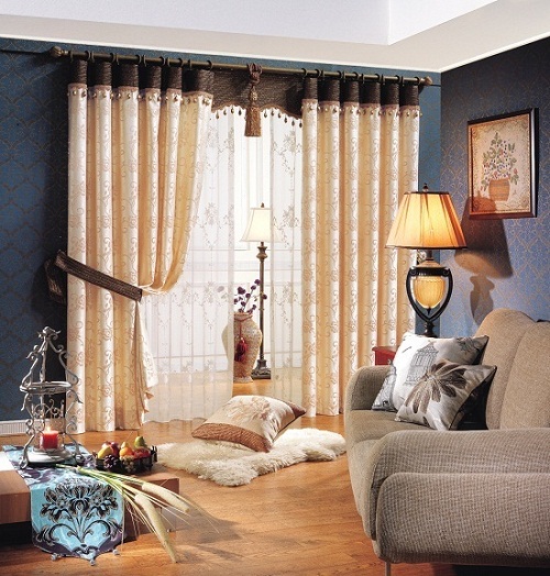 Bỏ túi cách chọn rèm cửa hợp sơn tường màu tối 2