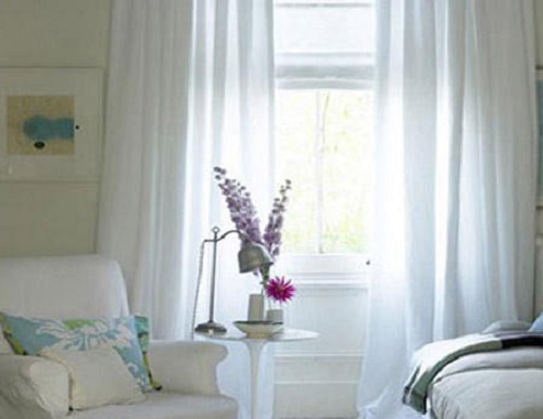 Rèm vải phòng khách điều chỉnh ánh sáng, tránh tia cực tím