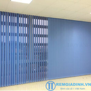 rèm lá dọc văn phòng xanh biển ld21-01