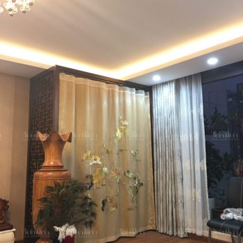 Tuyển chọn 20 mẫu Rèm phòng thờ, rèm che bàn thờ đẹp nhất