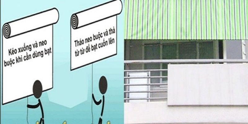 Làm bạt chống nắng tự cuốn siêu tiện