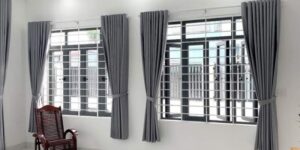 Công đoạn lắp rèm cửa