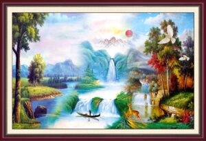 Tranh sơn thủy hữu tình đẹp